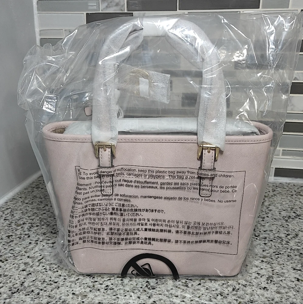 Michael kors Jet Set Travel Extra-Small Saffiano Leather Top-Zip Tote Bag (Powde - Picture 5 of 9